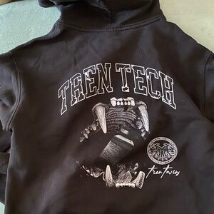 Black Graphic Hoodie with Bold Design